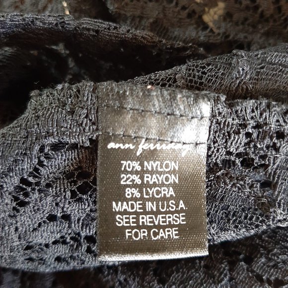 Ann Ferriday Black Lace Corset Blouse - Picture 11 of 12